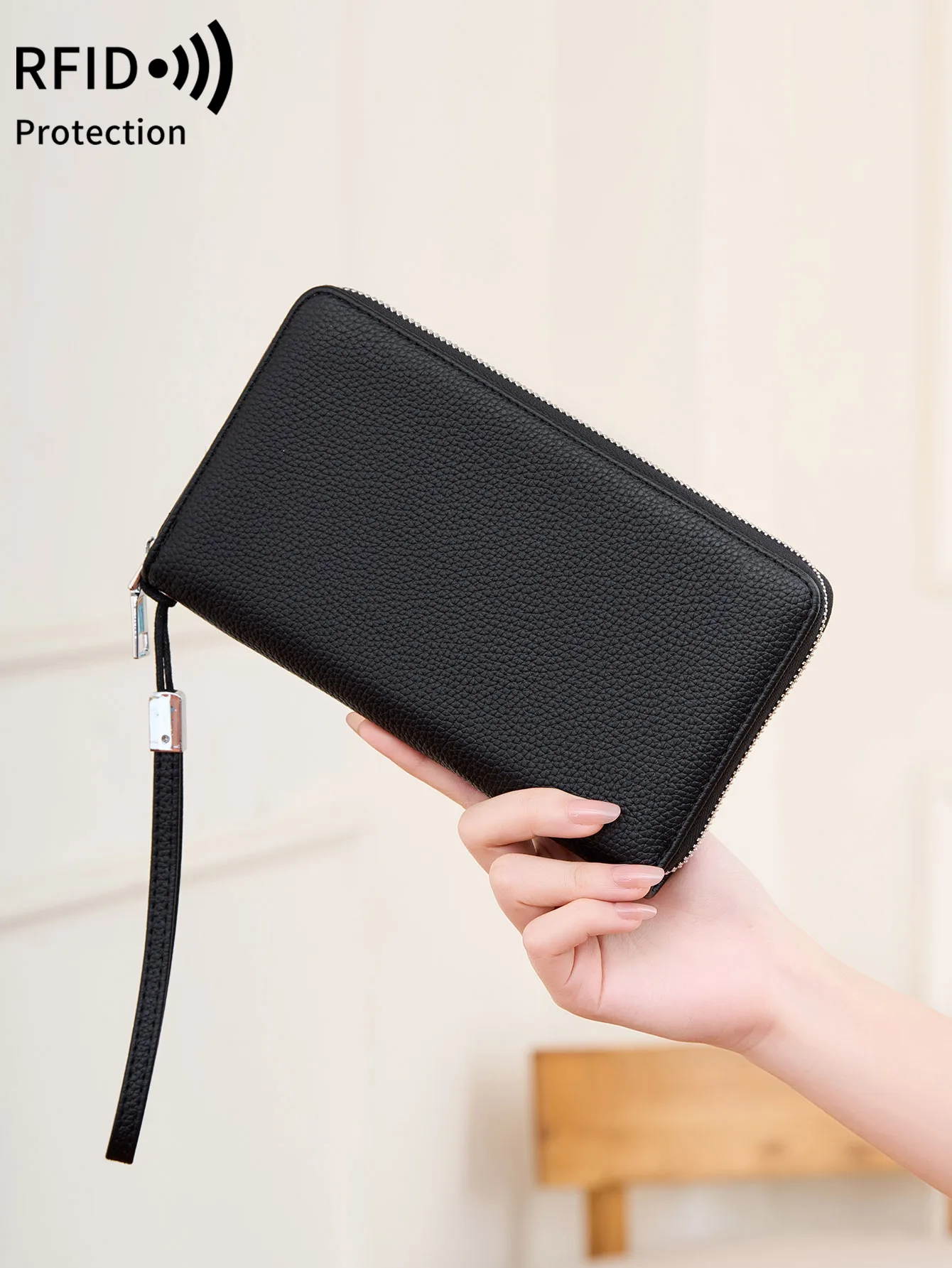 جديد تتفاعل حجب المرأة محفظة طويلة موضة خمر ليوبارد طباعة متعددة الوظائف سعة كبيرة حامل بطاقة الائتمان مزدوجة أضعاف