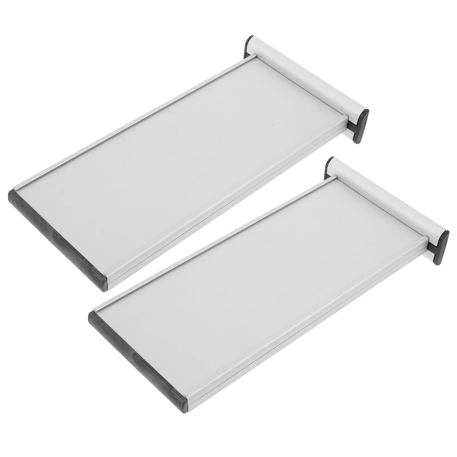 2pcs Aluminum Alloy Double-Sided Interchangeable Door Sign Holder for Office Wall Nameplate and Conference Room