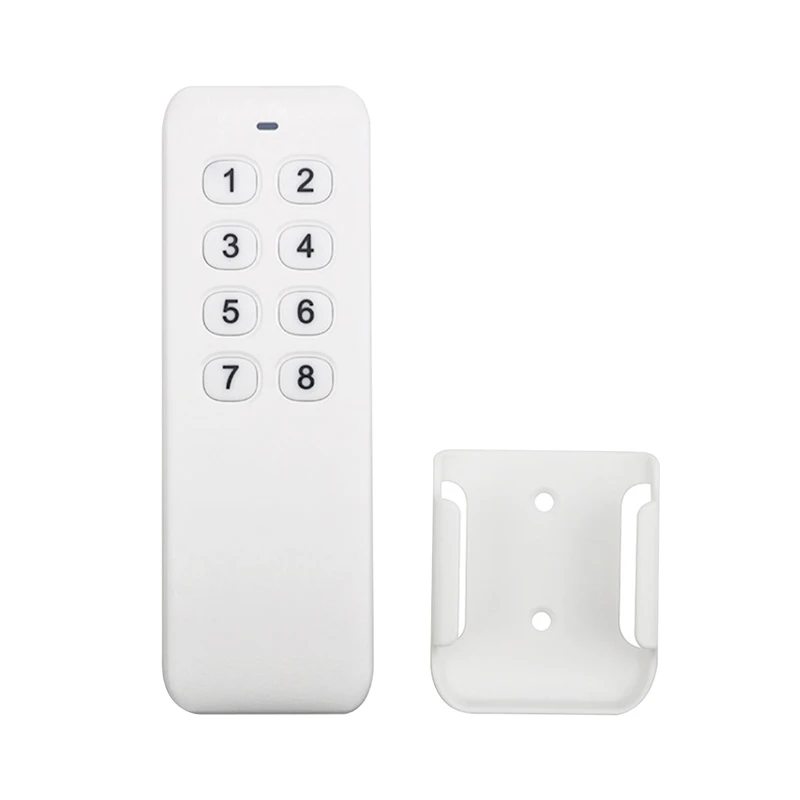 

Smart Home Universal 433MHz DC 3V 8 Button Wireless Remote Control Slim Learning Code EV1527 Chip For LED Electric Curtains