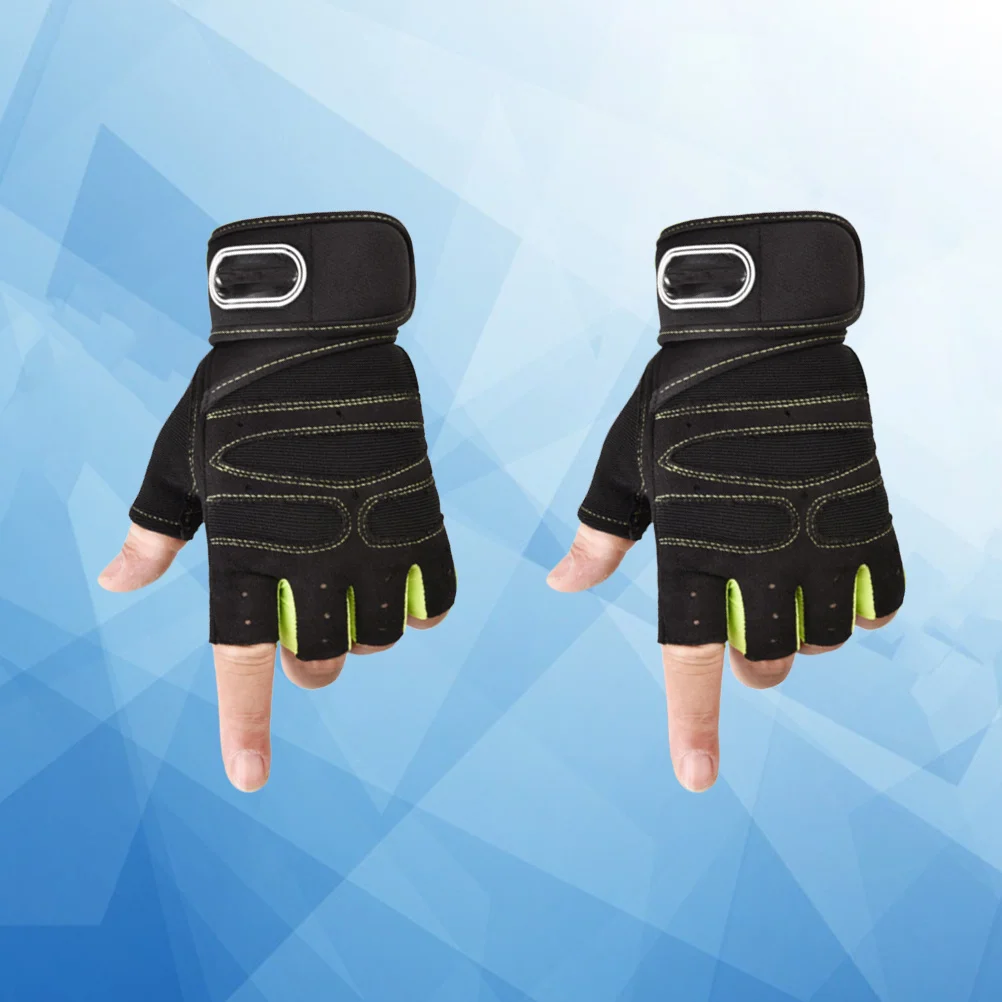 

1 Pair Half-Finger Gloves Breathable Comfortable Fitness Riding Hand Gloves Anti-Slip Durable For Outdoor Climbing Weightlifting
