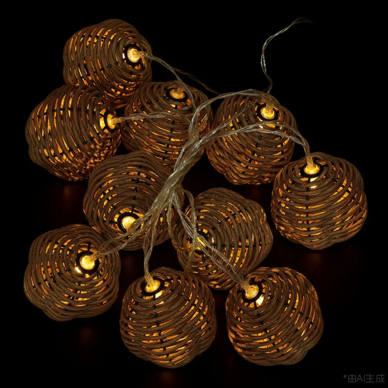 

1Set LED Decorative Lamp String Imitated Rattan String Light Light Small Night Romantic Decor Party Lamp Supply