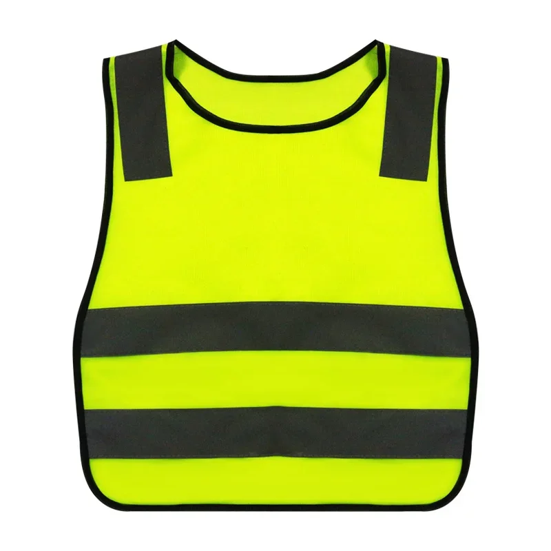 Kids High Visibility Reflective Vest Children Traffic Safety Vest Yellow Waistcoat Children Jackets with Reflective Strips