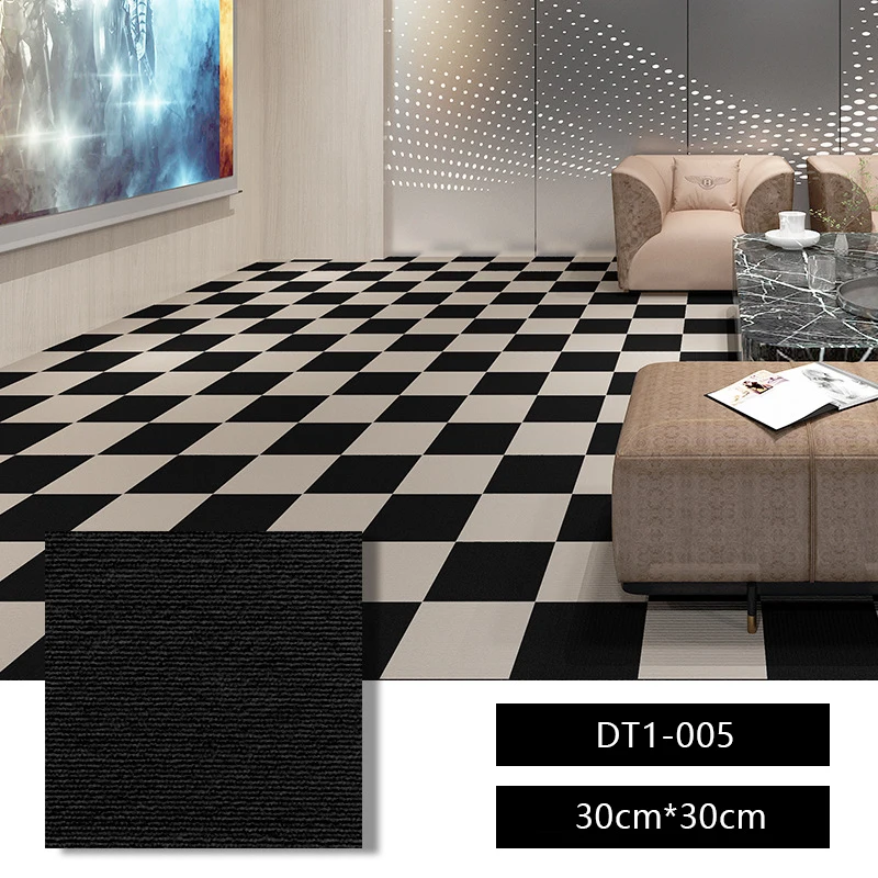 

10pcs Self Adhesive Carpets Wear-resistant Flooring Cement Flooring Renovation Office Bedrooms Covered With Carpets Stickers