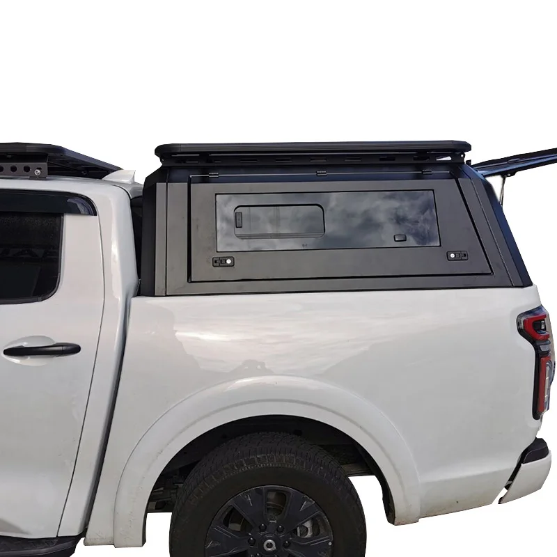 

Newest 4X4 Offroad Accessories Hard Topper Truck Camper Canopy Tonneau Cover Hardtop with Fin for F150 Ranger