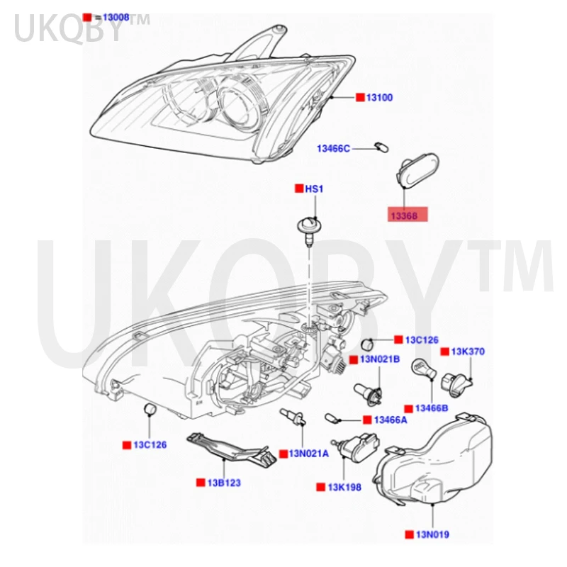 apply Fo rd Fo cu s Side light 4M5A13K309AA