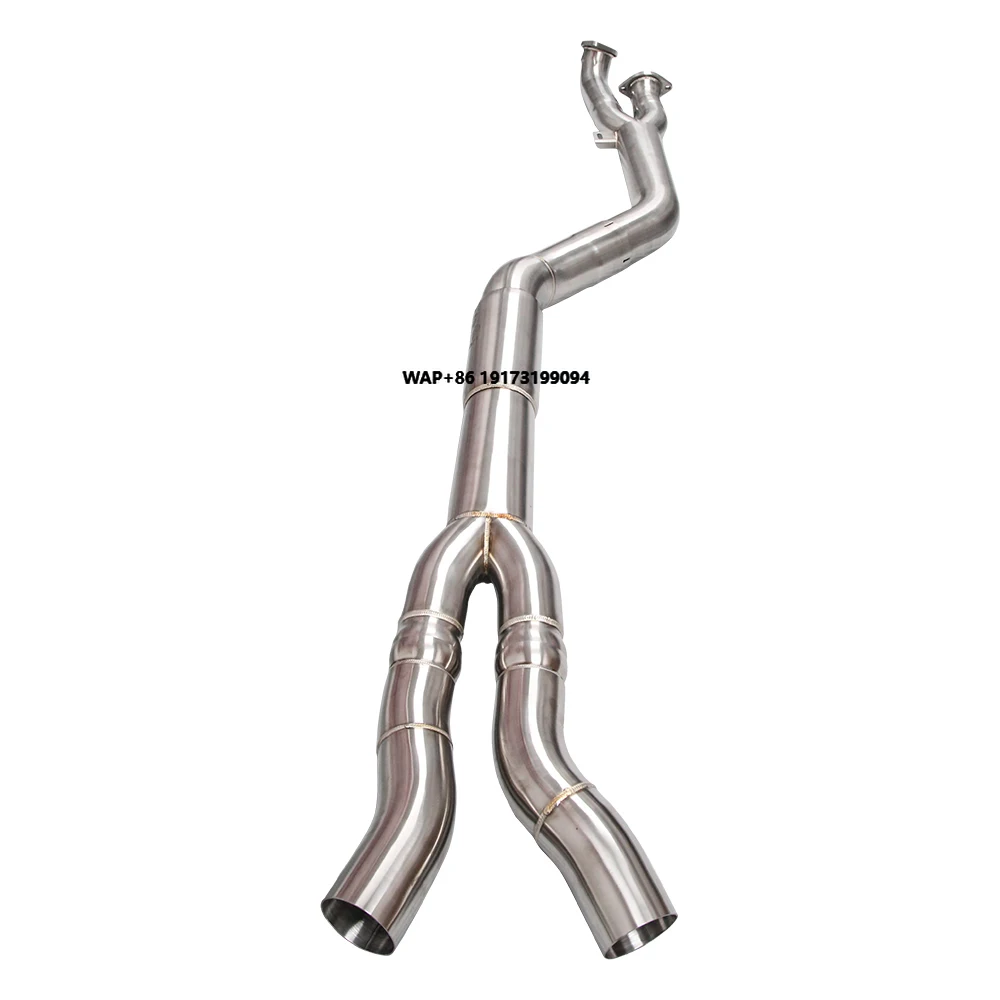 

For B-MW G82 G83 M4 G80 M3 Midpipe Exhaust System - Equal Length Design Resonated Version Fit 2021-2025 Models (Brace Included)