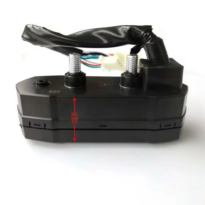 BB-유니버설 오토바이 LCD 디지털 속도계 전기 개조 미니 조절식 오일 미터 주행 거리계 속도계