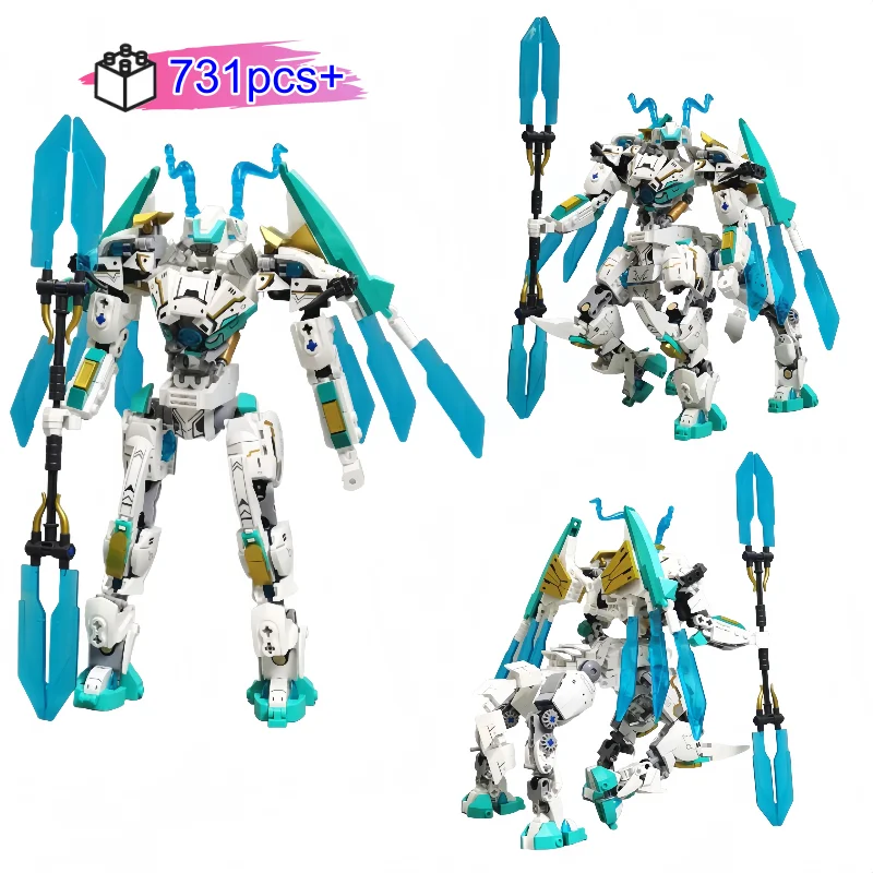 

NEW Creative Building Blocks Mecha Dragon Horse Robot MOC Construction Set Creative Toy for Boys Girls Christmas birthday gifts