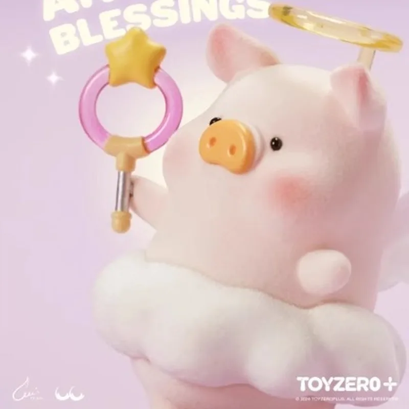 

Original Lulu Pig Angel Handheld Hang Card Lulu Pig Angel Doll Angel Cartoon Doll Children'S Birthday Gift New Year'S Gift