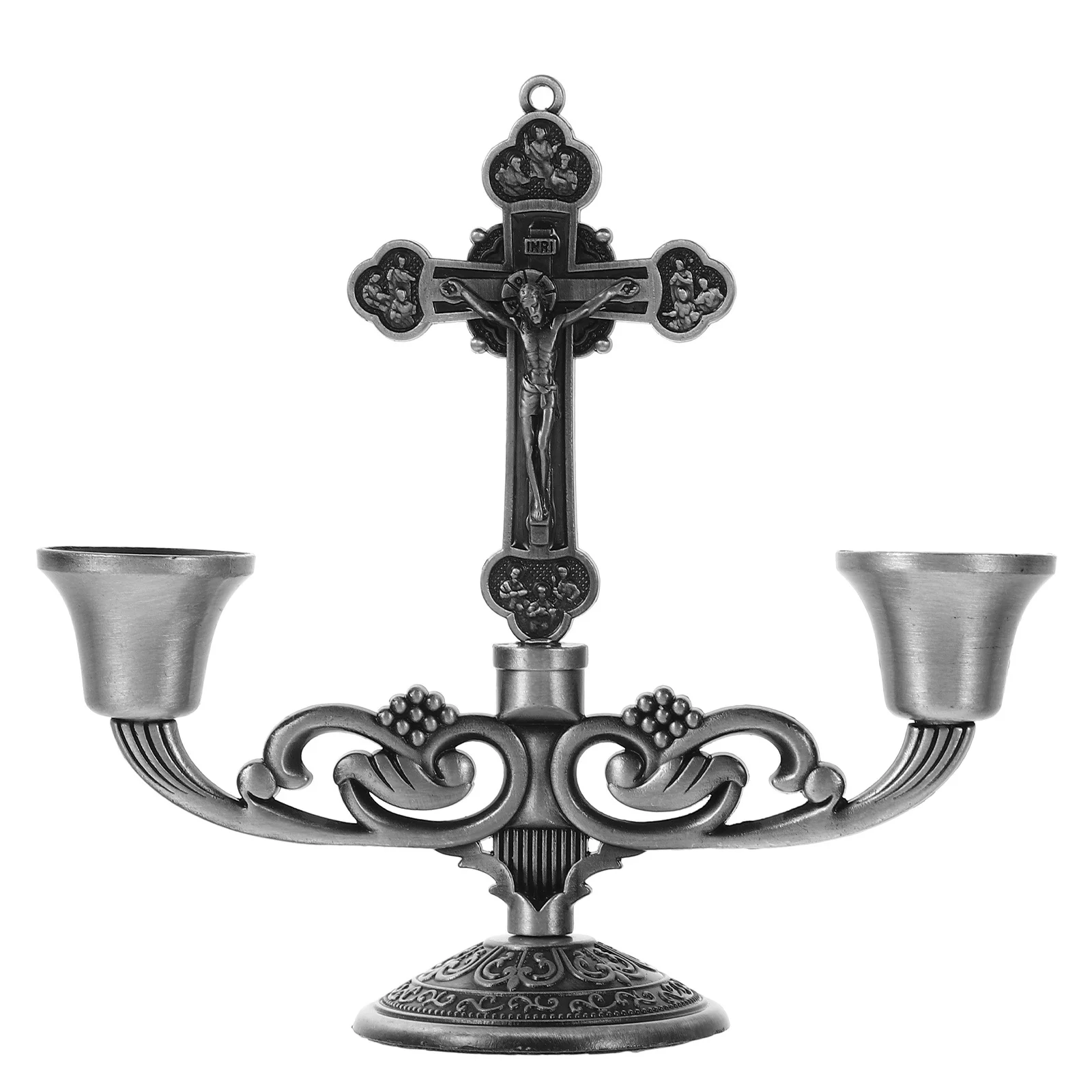 

Retro Holder Zinc Alloy Desktop Candlestick for Party Wedding Decoration Metal Holder Ornament Table Centerpiece