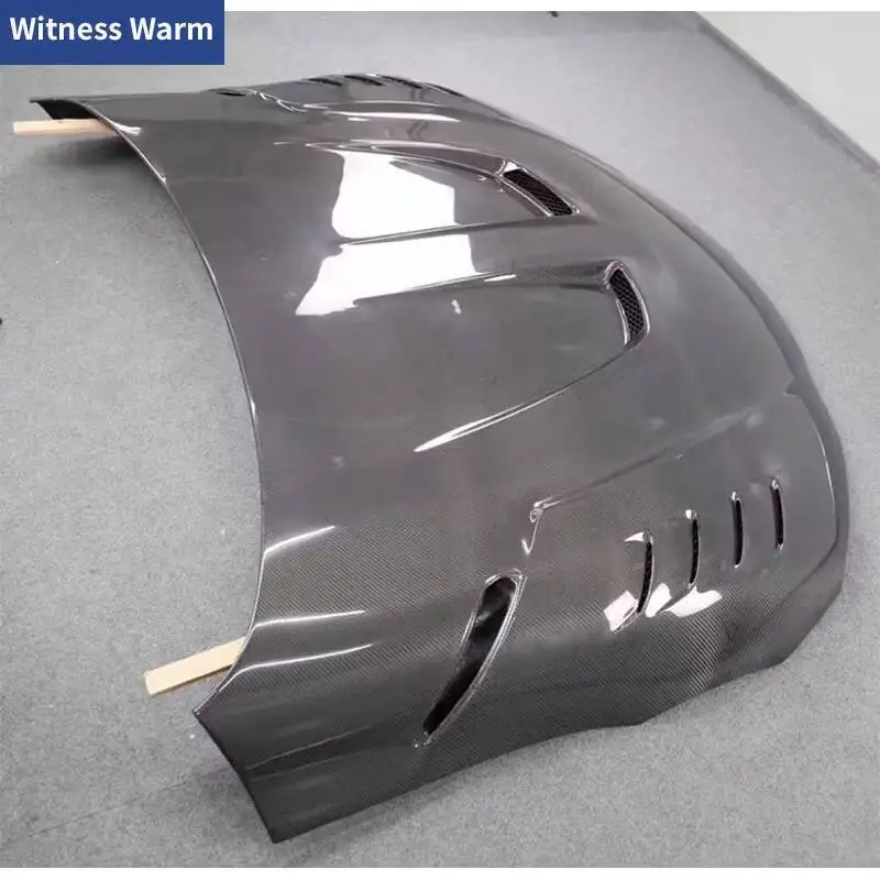 لتويوتا سوبرا A90 مزورة ألياف الكربون الزجاج L نمط محرك هود غطاء محرك السيارة تنفيس الهواء ضبط طقم الجسم