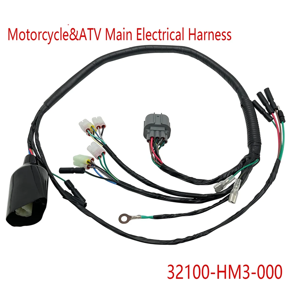 Motorcycle&ATV Wiring Harness Main Electrical Harness for Honda Sportrax 300 TRX300 TRX300EX 1993-2004 32100-HM3-000