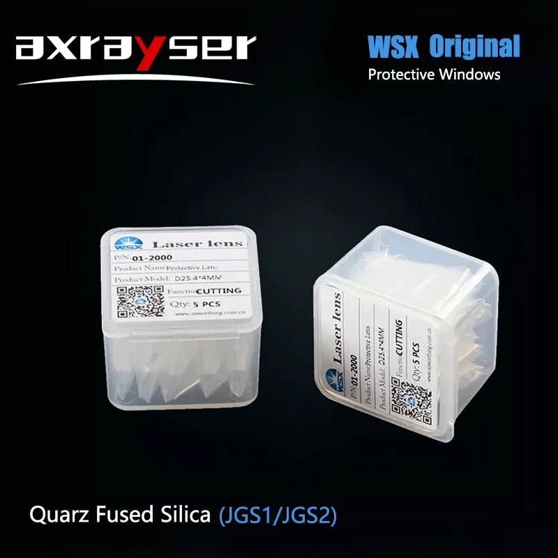 5-Pack  WSX Protective Windows D18x2 D30x5 D37x7 15KW Original Optical Fused Silica Lens JGS1 ND18 MN15 NC12 NC30 NC60