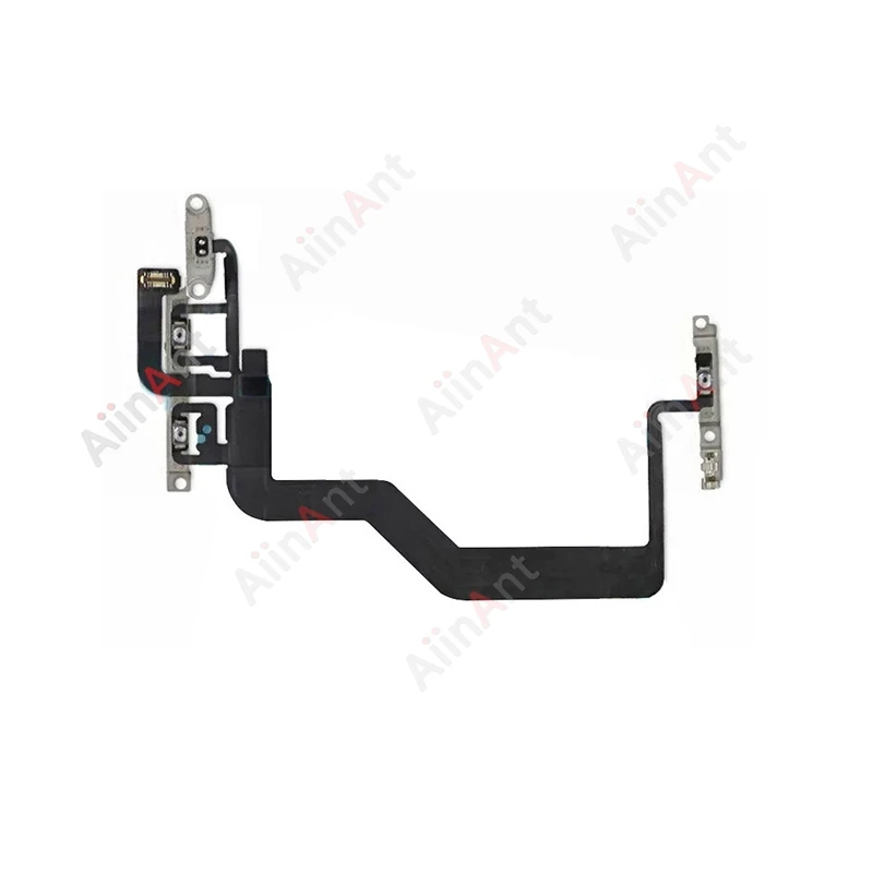 100% AiinAnt Power Volume Buttons Power Flex Cable For iPhone 12 13 14 15 Pro Max Plus mini With Sticker