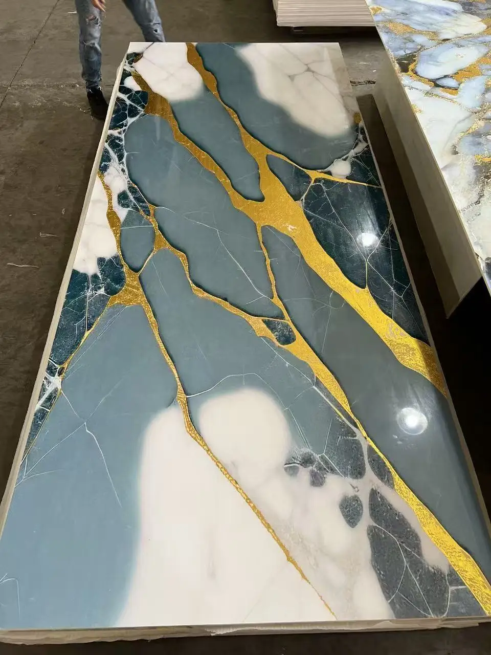 Customized Lightweight PVC Marble UV Board Modern Design Easy Installation Wall Panel For DIY Home Projects Waterproof Feature