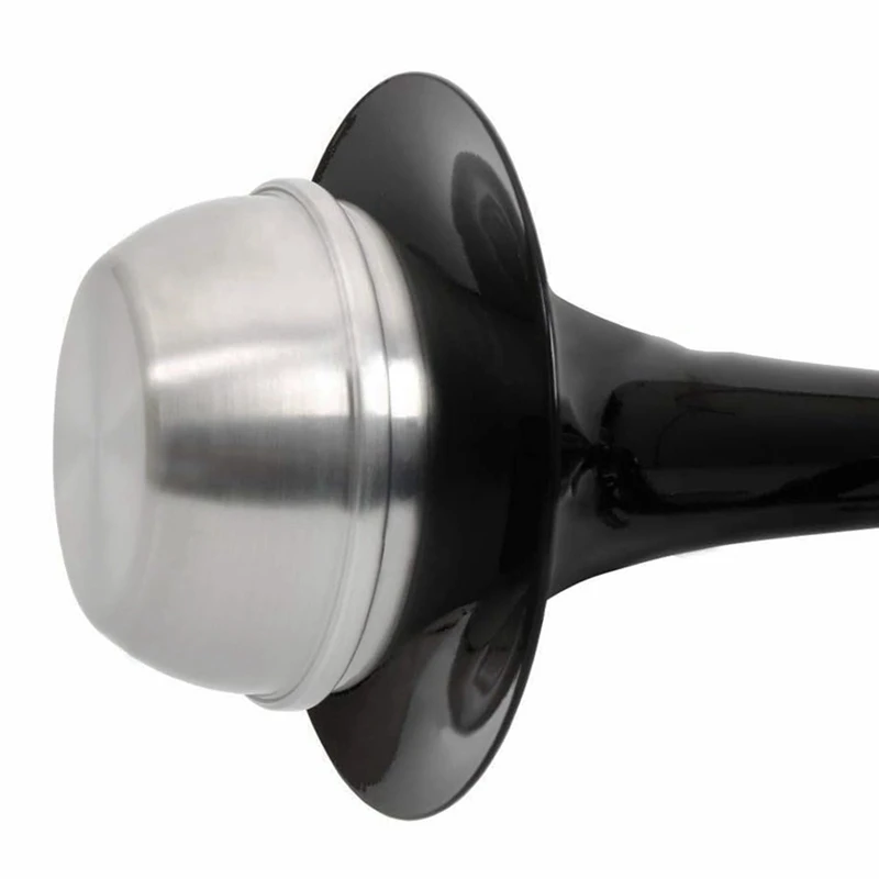 Aluminum Alloy Trumpet Mute Mute Anti-Disturbance Mute Mute Cork Edge Protection (80%-90% Sound Reduction) Durable