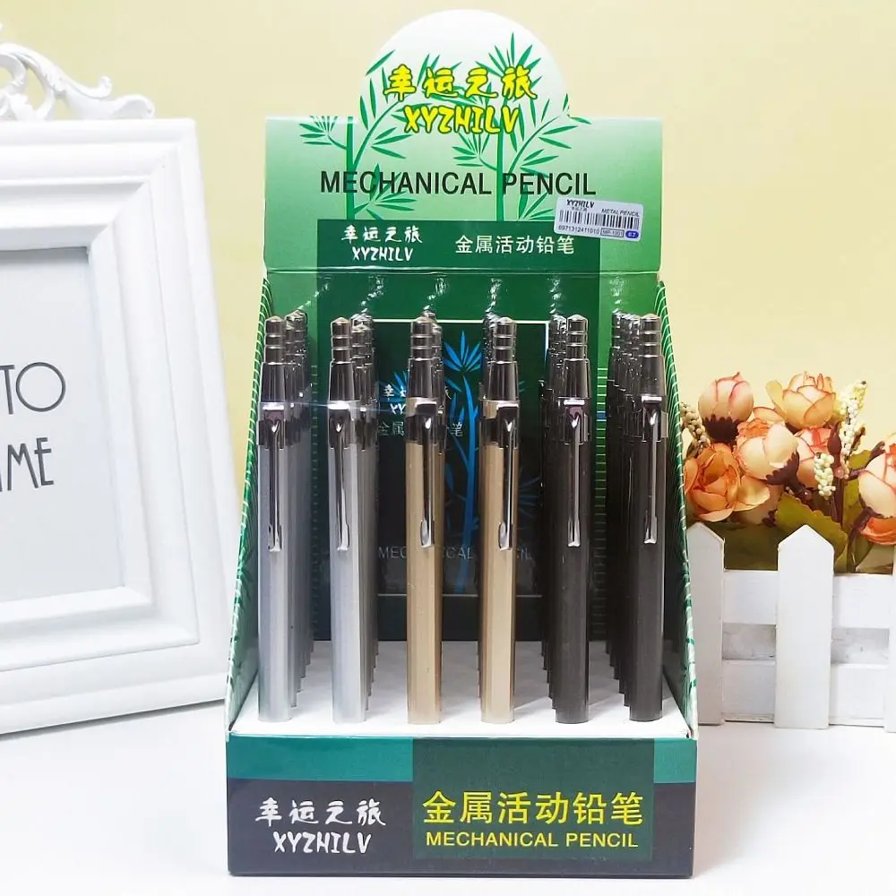 Simple 0.5/0.7MM Mechanical Pencil Drawing Writing Tool Metal Automatic Pencil Sketch Comics Design Sketch Pencil School Office