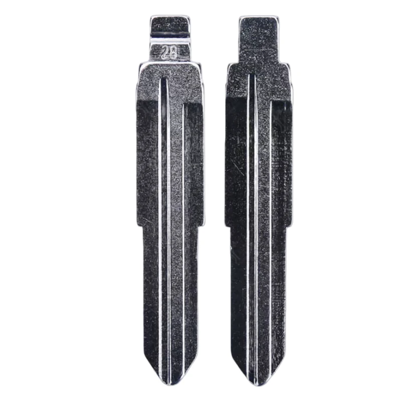 XIEAILI OEM 50Pcs 28# Uncut Car Key Blank Blade For Kia Rio For Keydiy KD Xhorse VVDI JMD