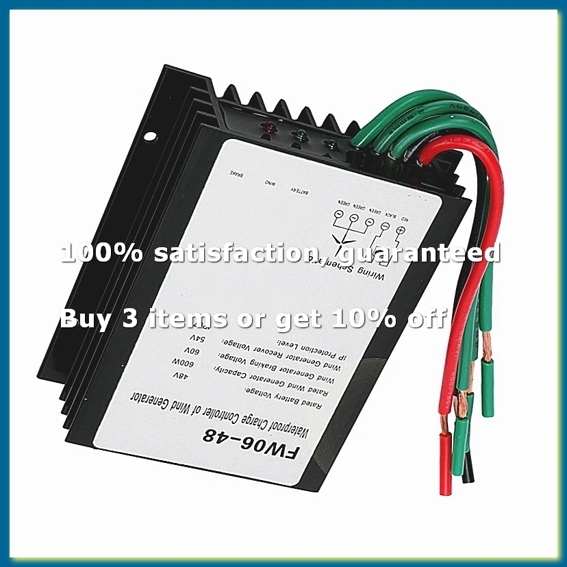MPPT Wind Turbine Charge Controller 48V Led IP67 Waterproof Automatic Controller for 0 to 600w Wind Turbine Generator