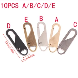 10Pcs DIY Sewing Craft Zipper Slider Puller Zipper Repair Kit Replacement For Broken Buckle Travel Bag Suitcase Zipper Head