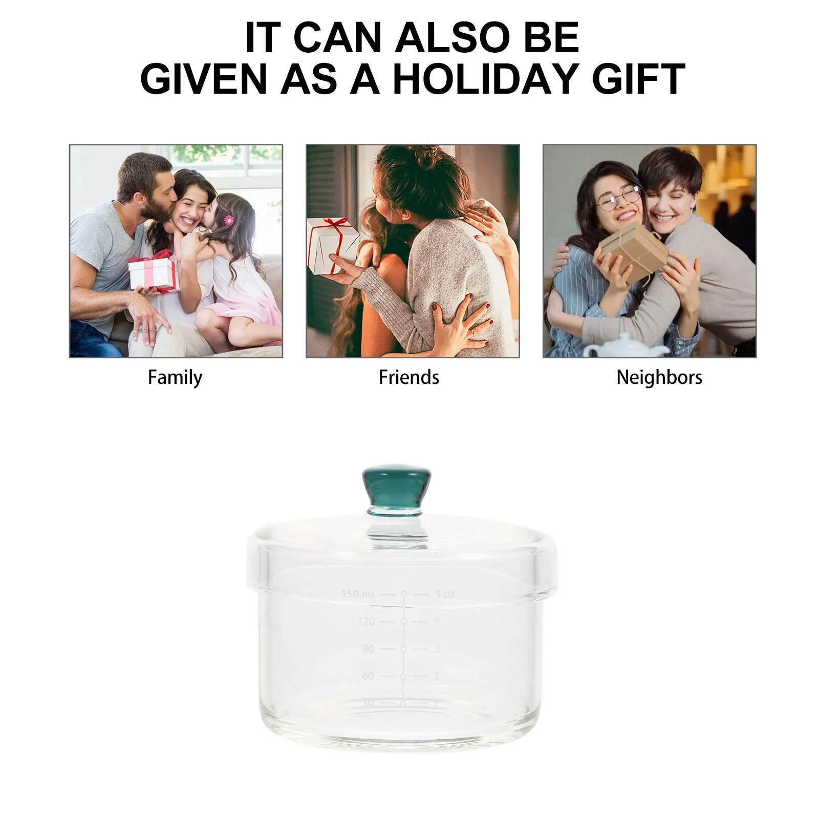 

Household Stew Bowl Glass Steam Bowl Transparent Soup Pot with Lid Suitable for Edible Bird Nest Steamed Egg Cooking