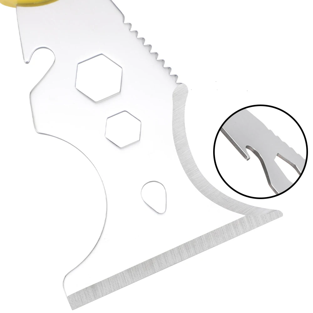 15-In-1 متعددة الاستخدام سكينة معجون الفولاذ المقاوم للصدأ الطلاء مكشطة أداة خلفية يمكن فتاحة تنظيف بكرات الطلاء المنزل DIY بها بنفسك #4