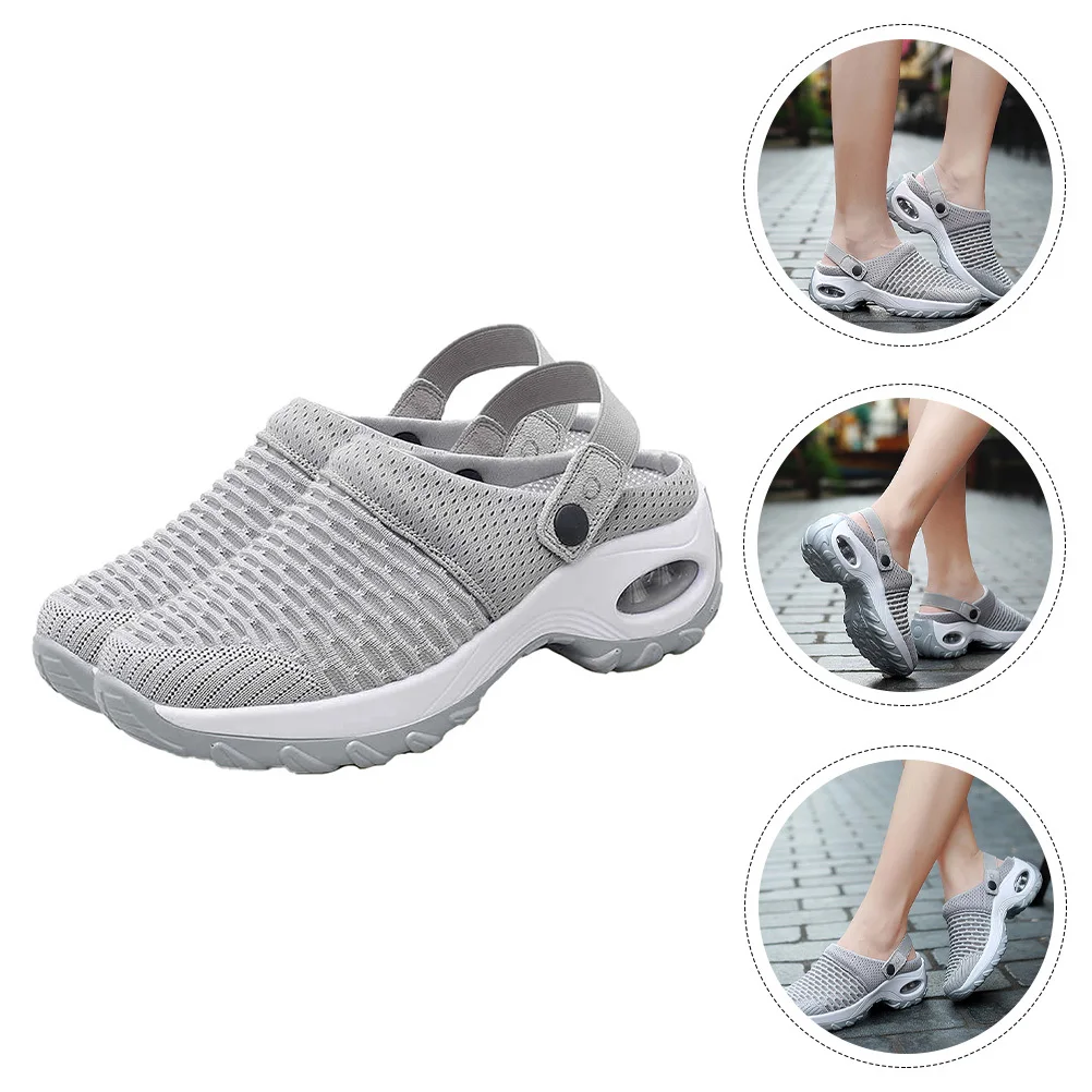 

1Pair Female Mesh Sandals Breathable Comfortable Lightweight Casual Non-Skid Sports Sandals for Women