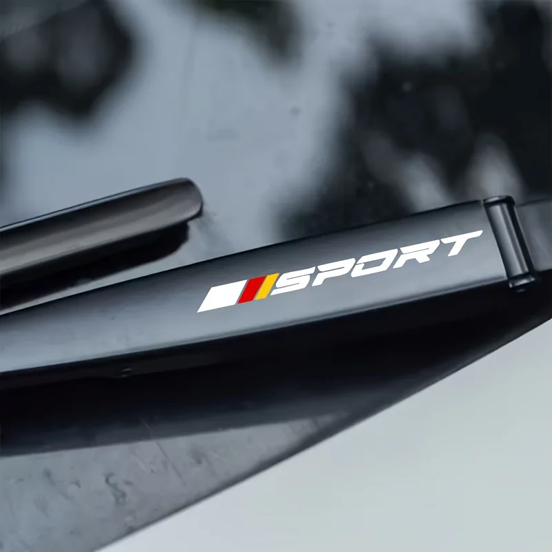 

2Pcs/set SPORT Car Windshield Wiper Stickers, Matte Vinyl Decals for Body Scratch Cover