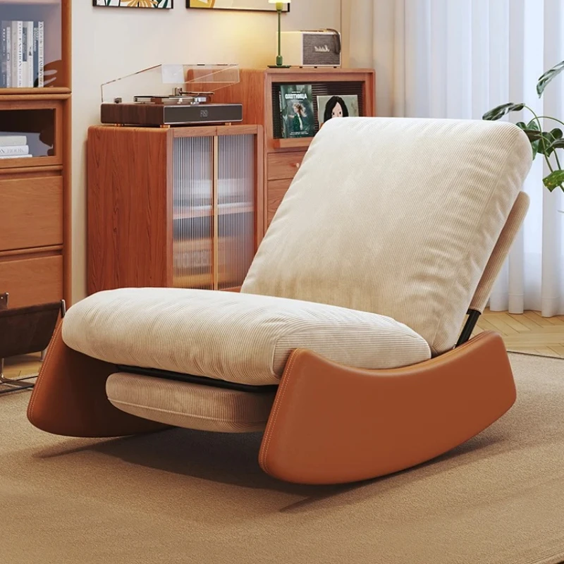 ‌Swivel Rocking Recliner Chair – Adjustable Lounge Sofa Zero Gravity Chair, Napping Bed for Bedroom/Patio, Ottoman Single Seater