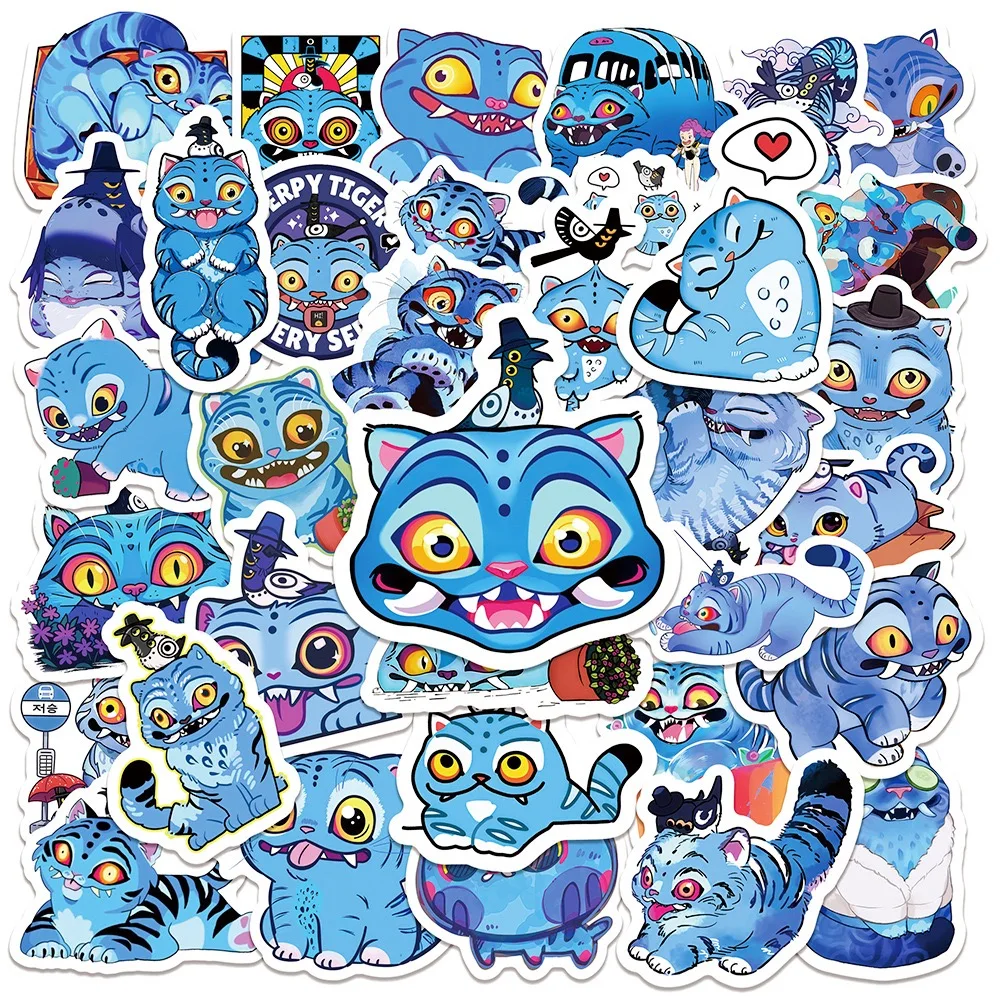 

10/50pcs Cute Kpop Demon Hunters Stickers Derpy Tiger Decals DIY Phone Laptop Suitcase Notebook Skateboard Waterproof Stickers
