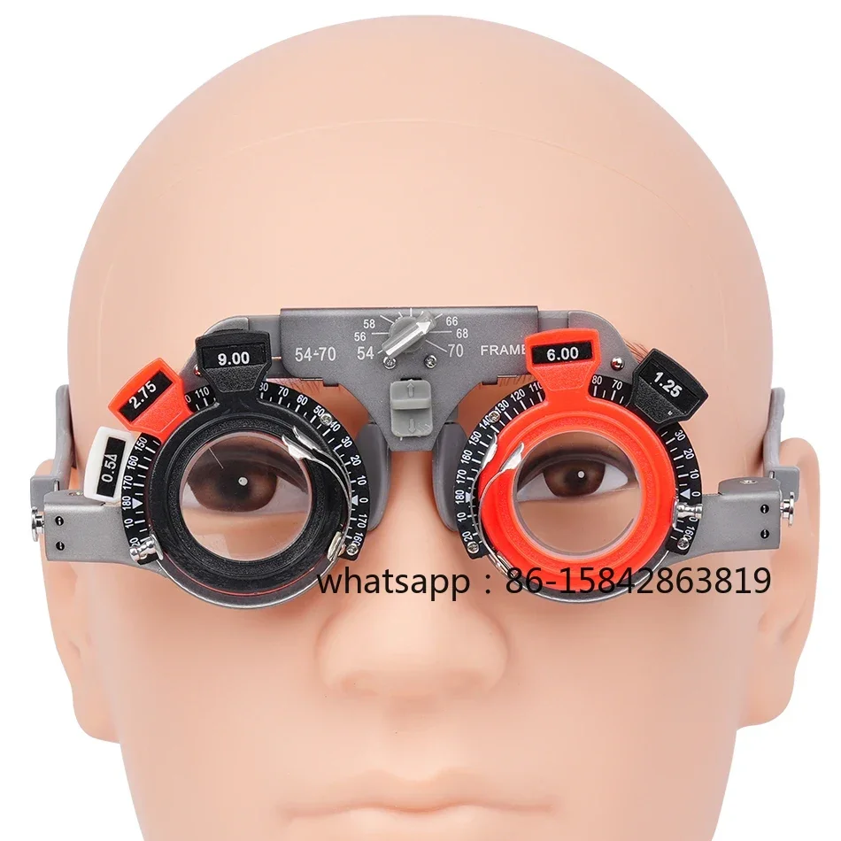Ophthalmic Equipment Optical Universal Trial Frame Adjustable PD 54-70mm Pure Titanium Material Light Weight Durable Model