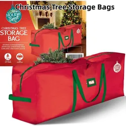 Christmas Tree Storage Bags Heavy Duty Tree Bags Reinforced Handles and Zippers Waterproof Storage Bags Packaging Organizer Inne