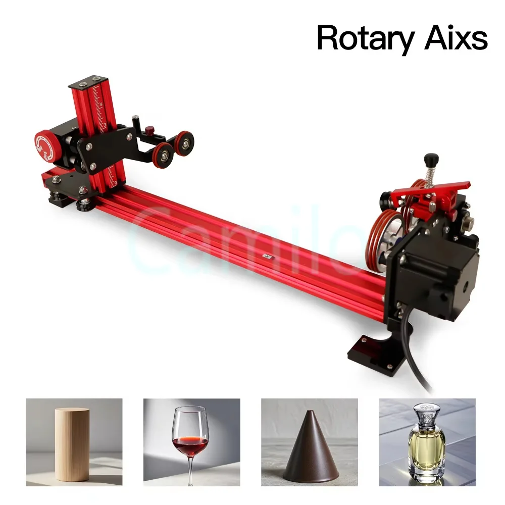 Rotary Roller Engraving Module 2 Phase 3 Phase Stepper Motor For Fiber Laser CO2 Engraver Cylinder Marking Cutting