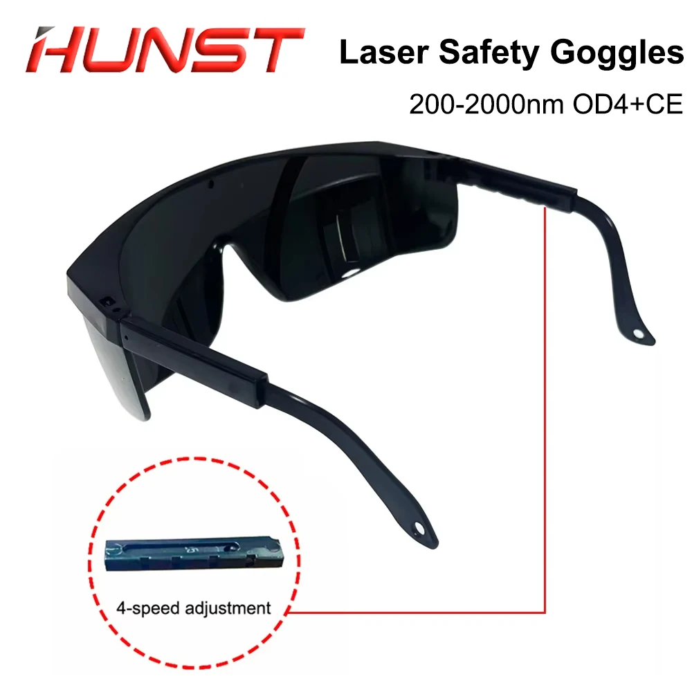 HUNST Dispositivo de depilación de belleza UV infrarroja cubierta protectora láser de seguridad 200-2000nm OD4 + CE gafas protectoras