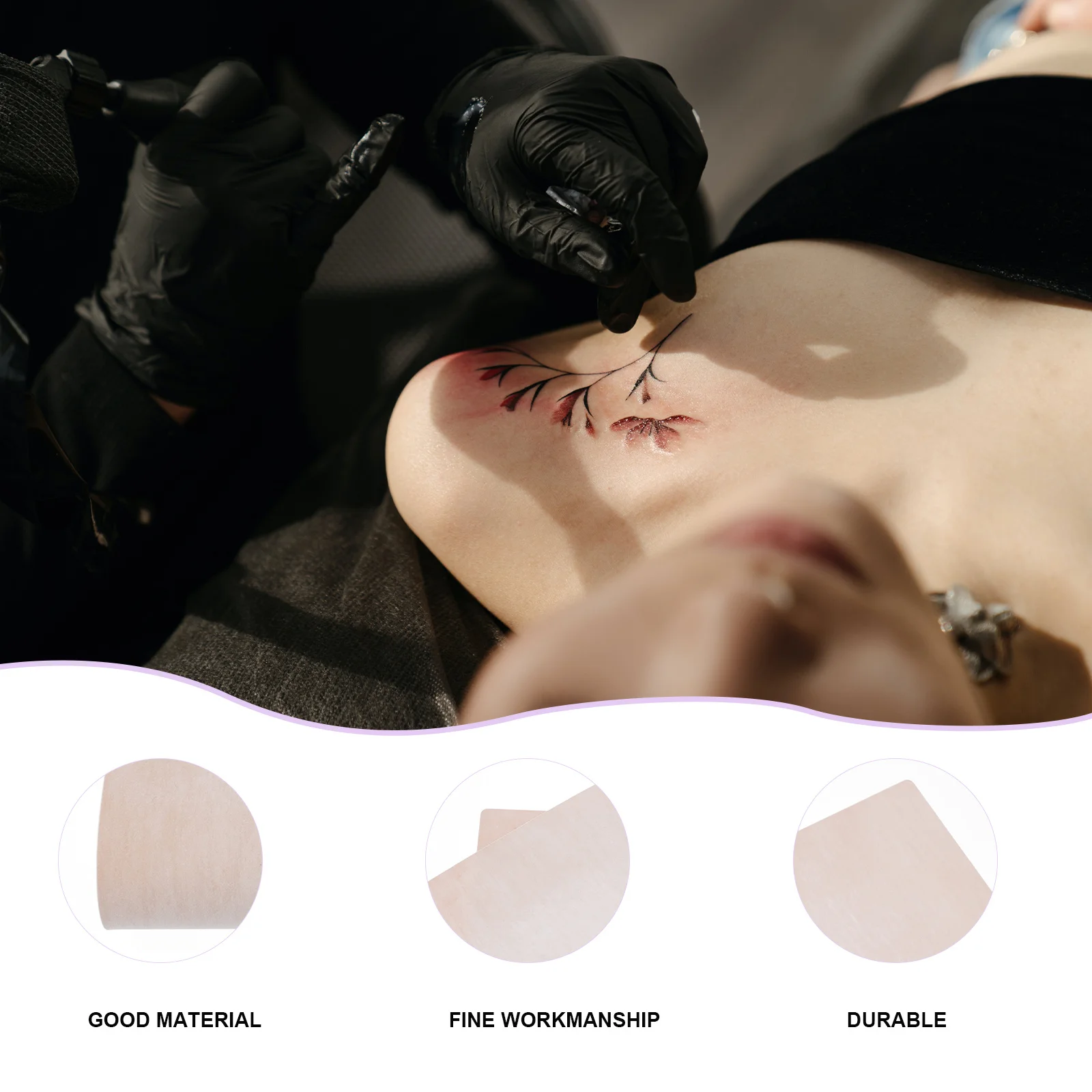 

8 шт. профессиональные резиновые татуировки, листы для практики кожи, тренировка микроблейдинга, прочная эластичная текстура, салон красоты