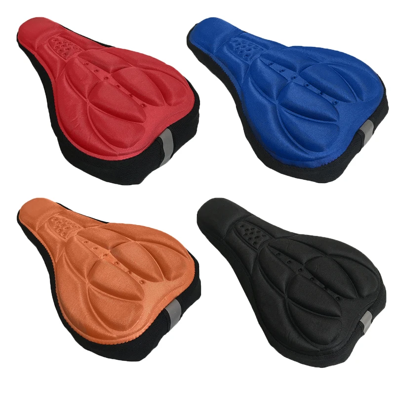 Soft 3d Padded Cycling Bicycle MTB Bike Saddle Seat Cover Cushion Sponge Foam Comfortable saddles Mat Cushion Bicycle Accessory