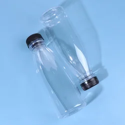 6 PCS Sports Water Bottle Juice Disposable Storage Empty PET Bottles Favor Jars