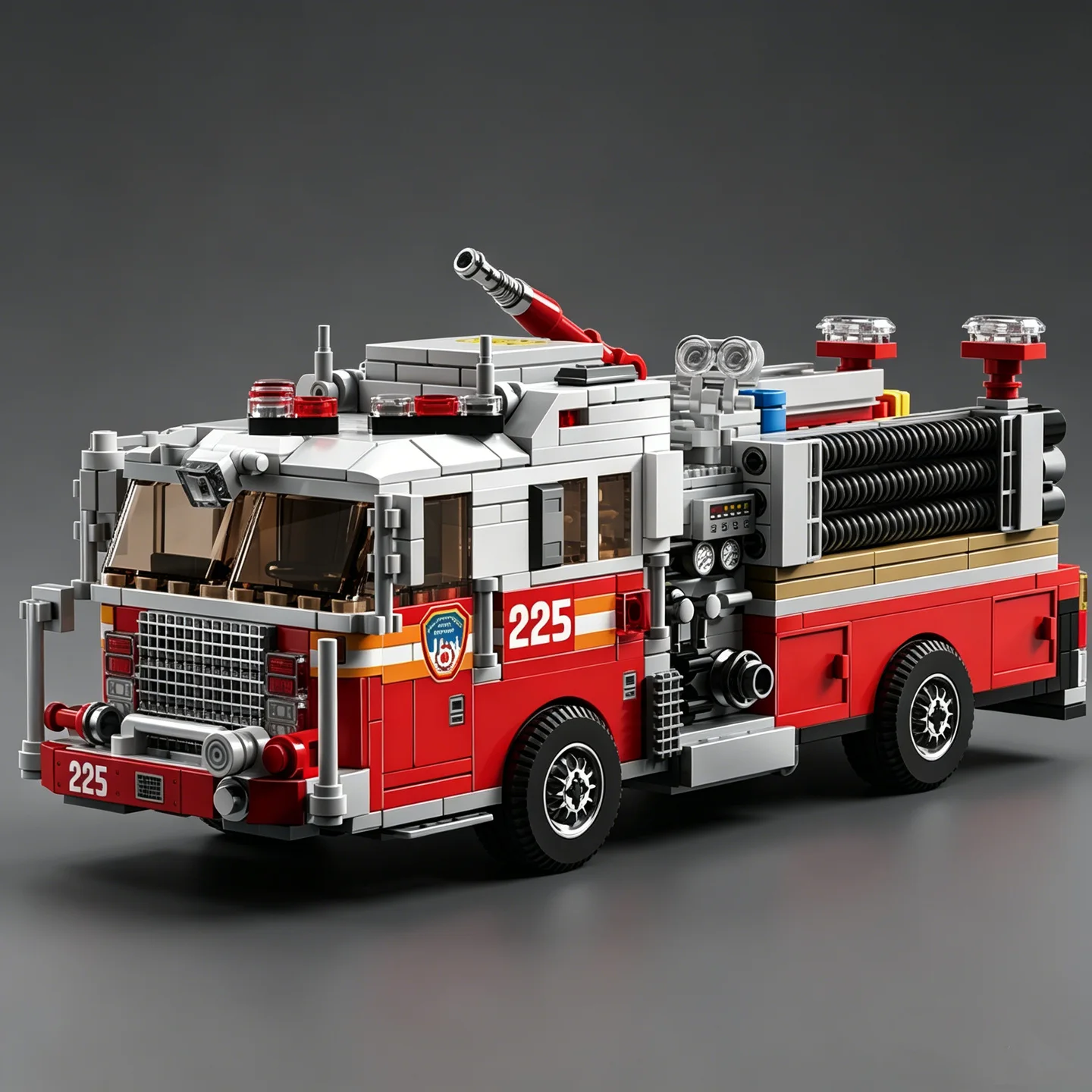 

Конструктор City Series: Американская пожарная машина «Респондер» — полицейский автомобиль с насосом высокого давления — детская игрушка