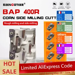 BAP 400R Corn Milling Cutter Disc Sleeve End Face CNC Milling Cutter Disc Helical Milling Cutter Bar Corn Cob Insert APMT1604