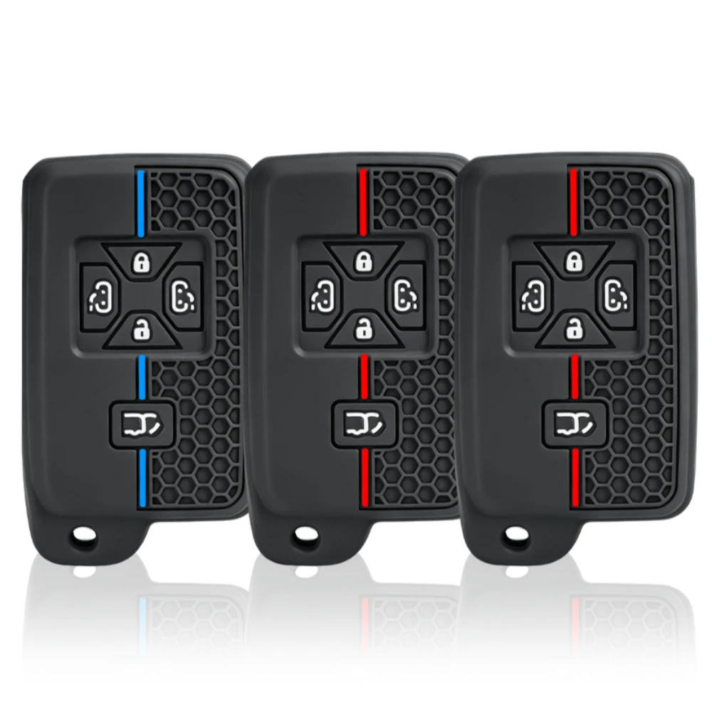 5 Buttons Silicone Car Key Cover Case Auto Shell Holder Protector for Toyota Noah Tarago Mark X Yaris Estima RAV4 Voxy Corolla