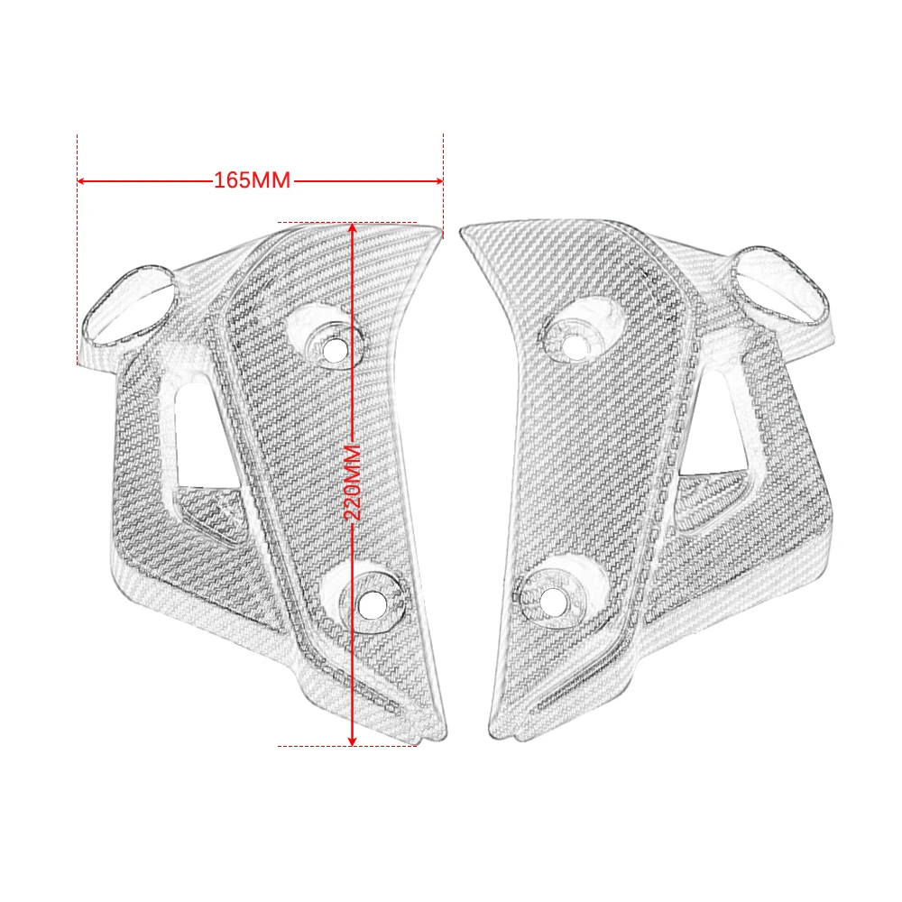 2024 MT07 Left Right Radiator Protector Cover Frame Turn signal Side Panel Fairing Part Fit for Yamaha MT-07 MT07 2021 2022 2023