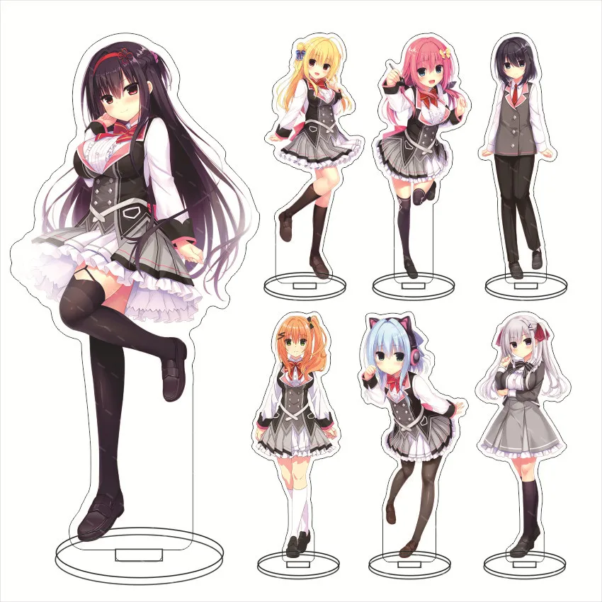 NEW Anime Cartoon HAMIDASHI CREATIVE Acrylic Stand Sign Collect Model Girl Ornaments Kawaii Creativity Gift key chain