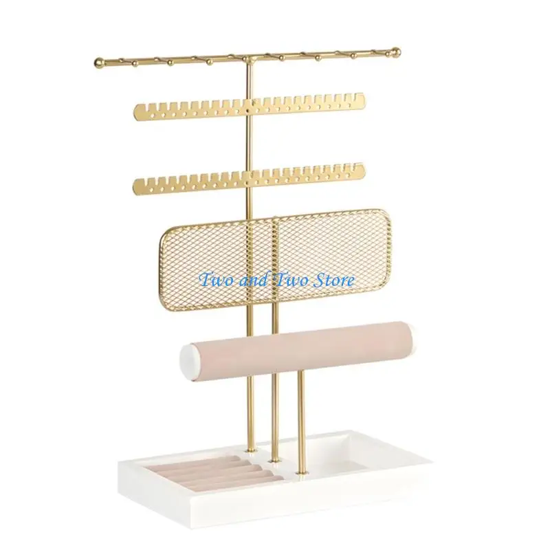 

HX6F Space Saving Multilayer Jewelry Stand Storage Holder for Compact Storage of Various Accessories Including Necklaces