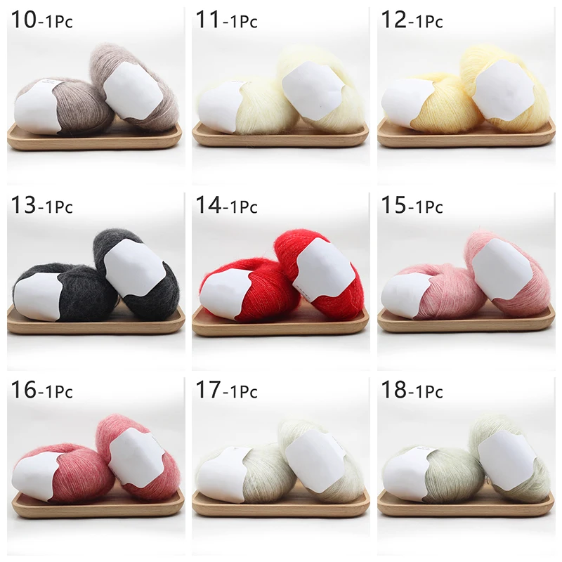 Nowy 25g/piłka moher włóczka kaszmirowa DIY dziewiarskie z wełny szydełka z dzianiny corour z miękkiej nici
