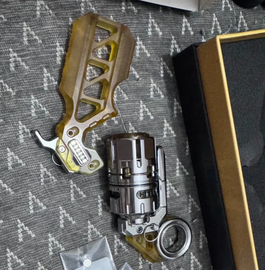 Used EDC DJG-EDC Destroyer Stainless steel+PEI spinner Fingertip gyroscope Decompression toys