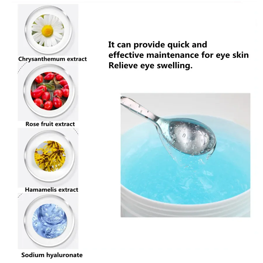 

Blue Hyaluronic-acid Face Eye Mask Gel To Remove Dark Circles Compact Remove Fine Lines Moisturize and Eye Bags 1000g