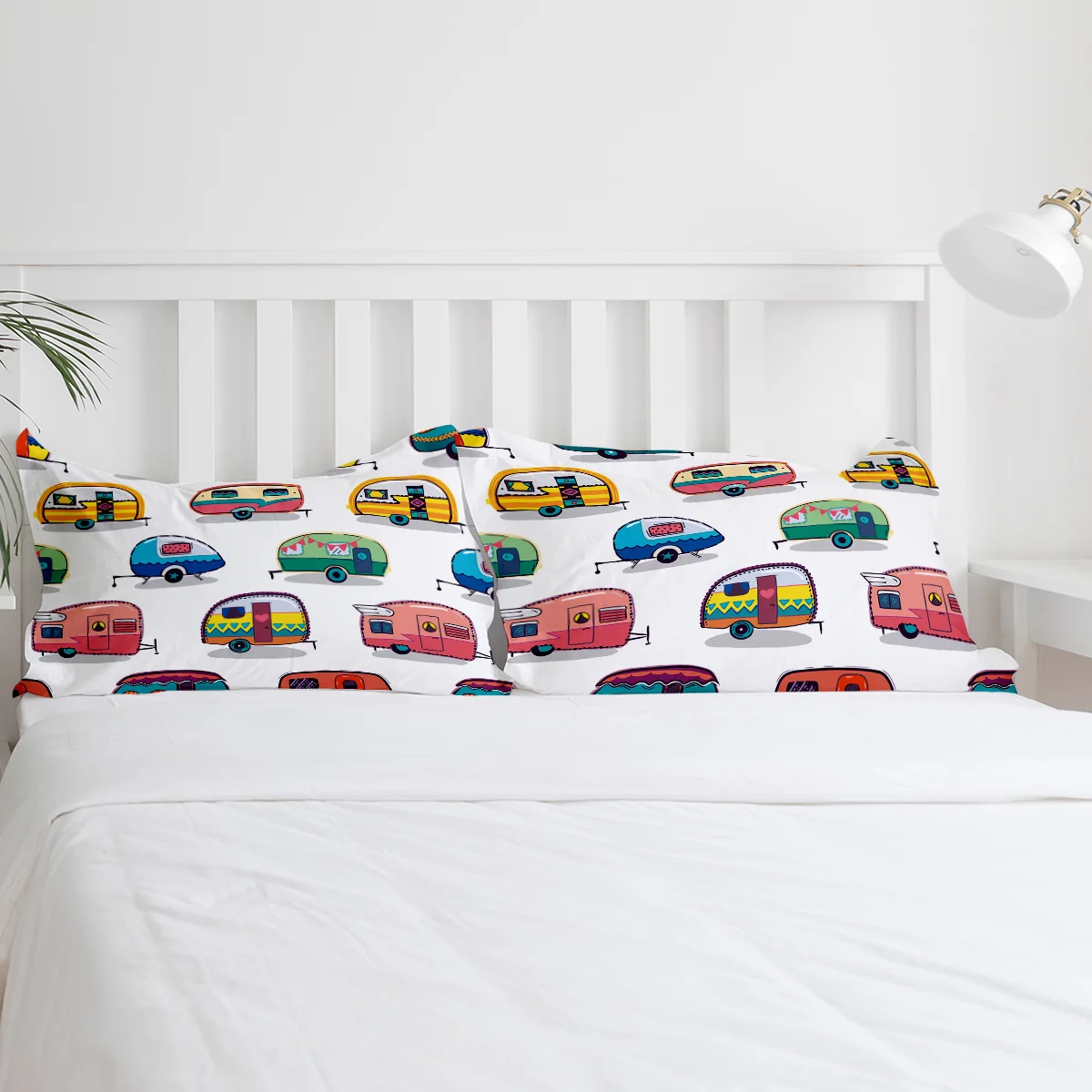 Cute Cartoon Car Bedding Set 3pcs Boys Girls Duvet Cover Pillowcase Kids Adult Quilt Cover Double Bed Set Home Textile