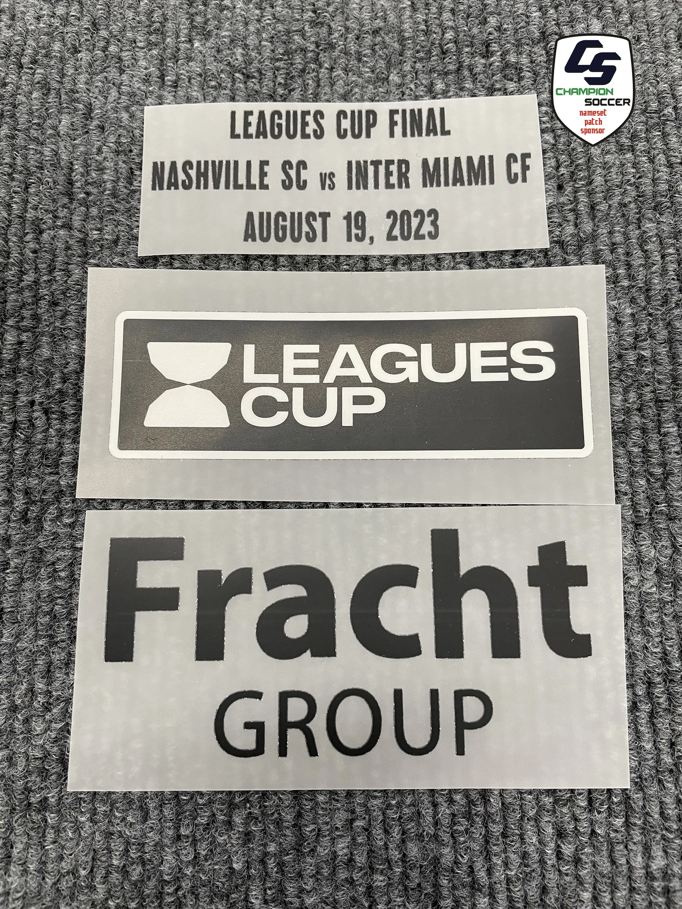 2023 Miami leagues cup patch and final match details MDT patch