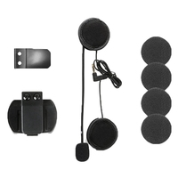 Helmet Intercom Clip 3.5Mm Microphone Speaker Headset For Vnetphone V6 PRO V4 Motorcycle Bluetooth Interphone