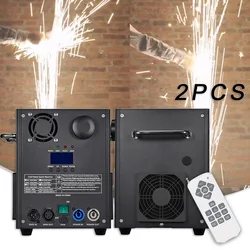 2pcs elektronische Heizung 700w Kalt funken maschine dmx Fernbedienung Feuerwerk Bühnen effekt Ausrüstung Party DJ Disco Hochzeit